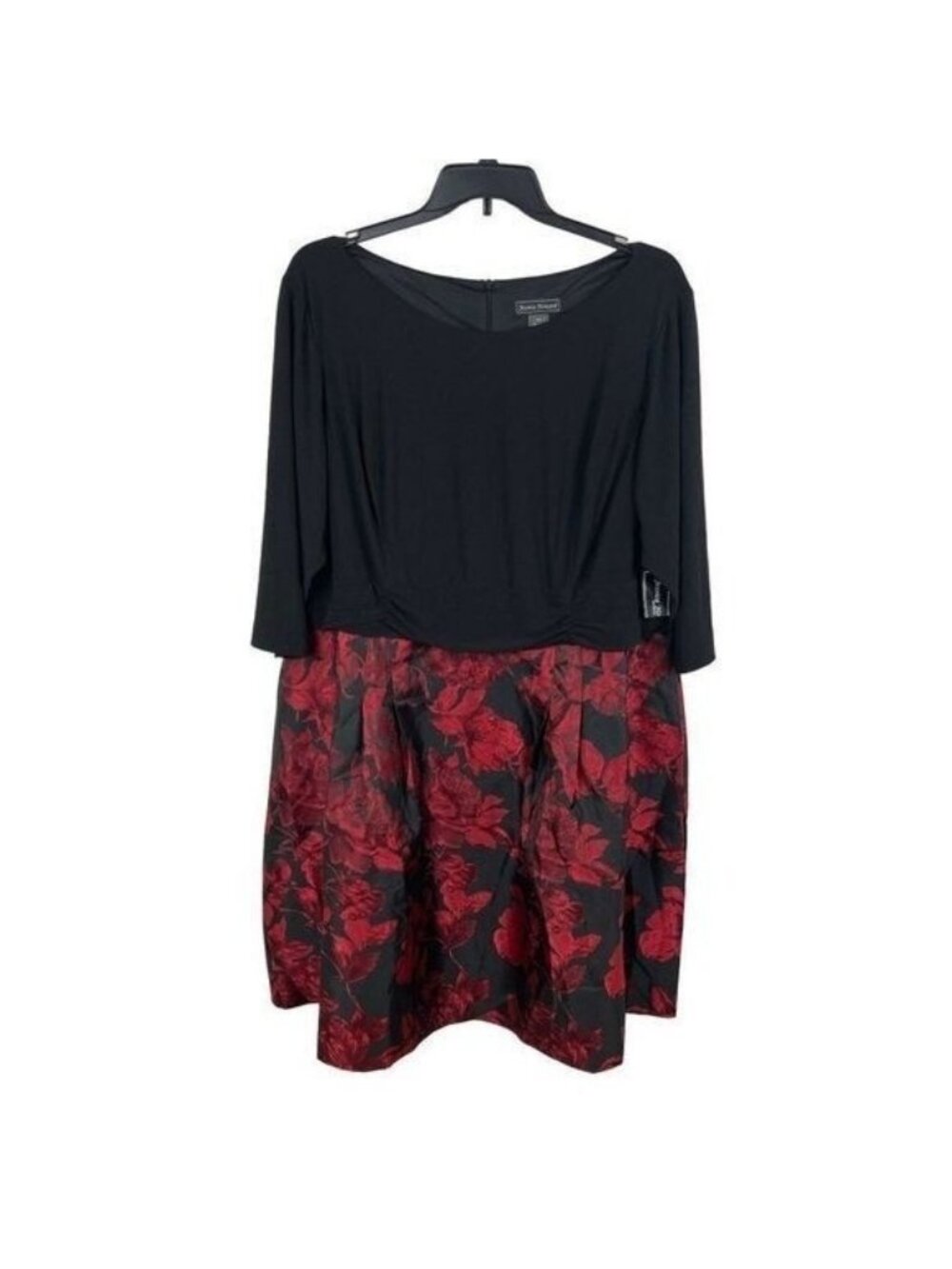 Jessica Howard Women Floral Knee-Length 3/4 Sleeves Dress Size 24W